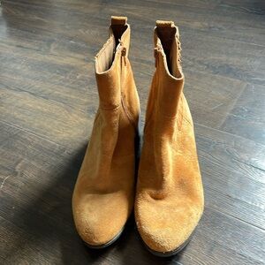 Suede Western Booties